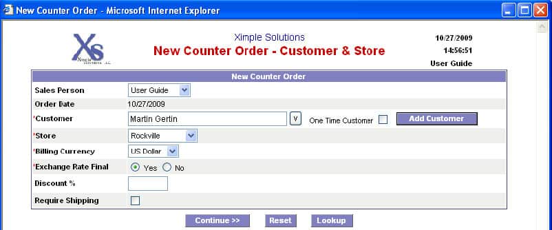 Purchasing module