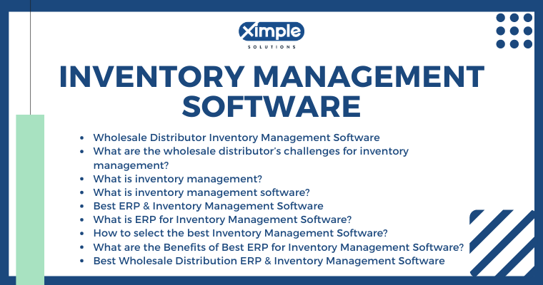 Inventory Management Software – ERP